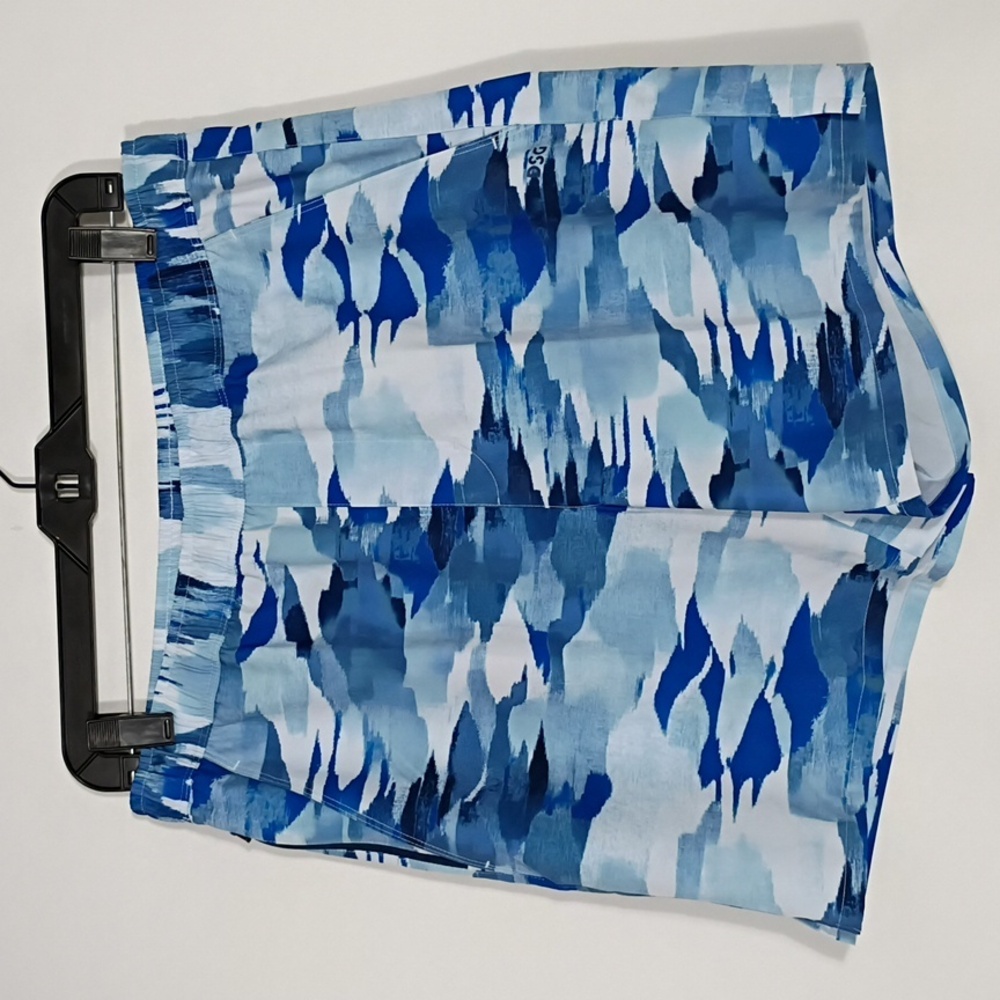 NWT DSG Men's Blue Print Rayon Woven 6" Agility Shorts Size Medium